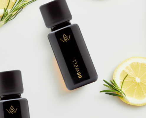 BeWell Wellness Blend surrounded by lemon slices