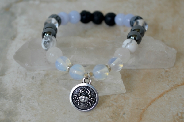 Single Zodiac Sign Cancer Diffuser Bracelet by AromaWell